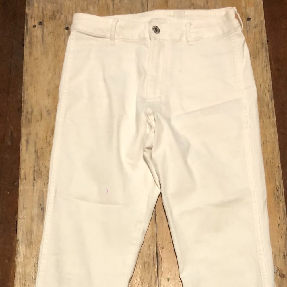 White skinny jeggings